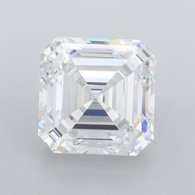 1.48 Carat Asscher Shaped, Ideal Cut, D Color, FL Clarity, IGI Certified Lab Grown Diamond
