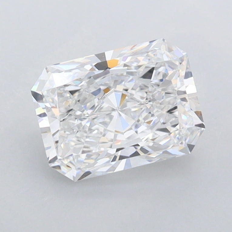 1.30 Carat Radiant Shaped, Ideal Cut, D Color, FL Clarity, IGI Certified Lab Grown Diamond