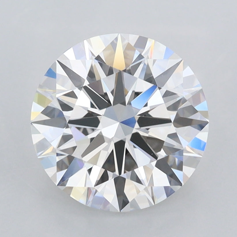 2.15 Carat Round Shaped, Ideal Cut, D Color, FL Clarity, IGI Certified Lab Grown Diamond