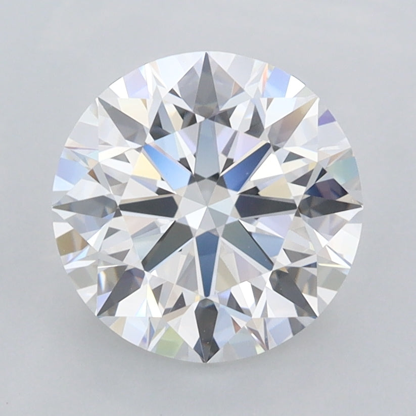 2.19 Carat Round Shaped, Ideal Cut, D Color, FL Clarity, IGI Certified Lab Grown Diamond