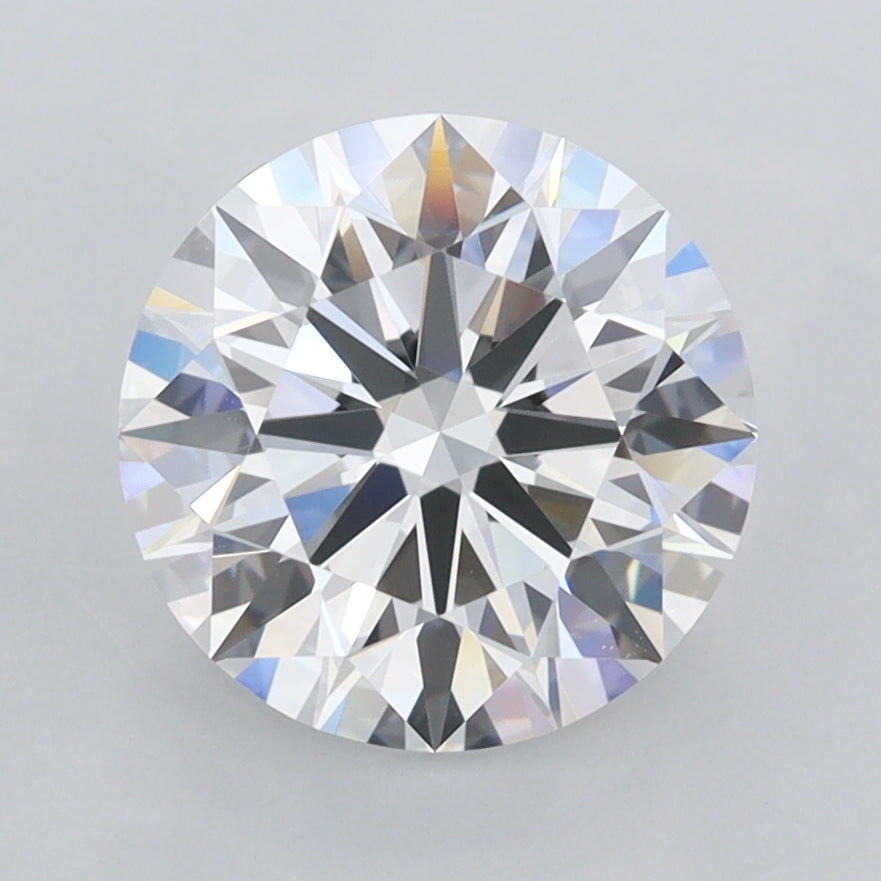 2.42 Carat Round Shaped, Ideal Cut, D Color, FL Clarity, IGI Certified Lab Grown Diamond