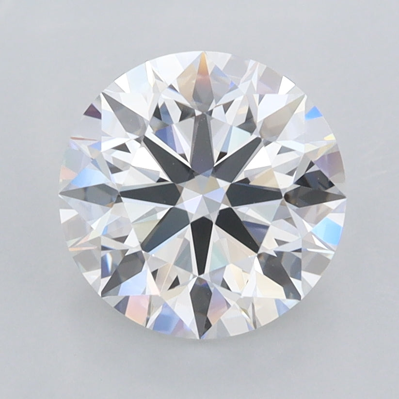1.96 Carat Round Shaped, Ideal Cut, D Color, FL Clarity, IGI Certified Lab Grown Diamond