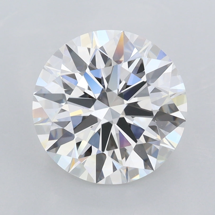 2.54 Carat Round Shaped, Ideal Cut, E Color, FL Clarity, IGI Certified Lab Grown Diamond