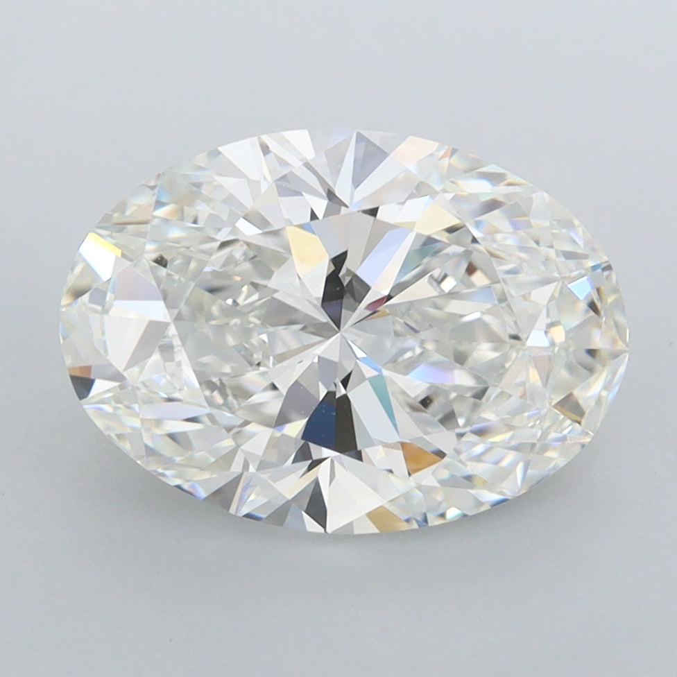 3.01 Carat Oval Shaped, Ideal Cut, F Color, FL Clarity, IGI Certified Lab Grown Diamond