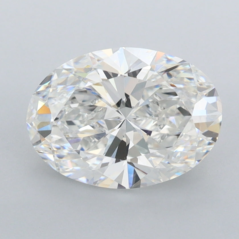 1.86 Carat Oval Shaped, Ideal Cut, E Color, FL Clarity, IGI Certified Lab Grown Diamond