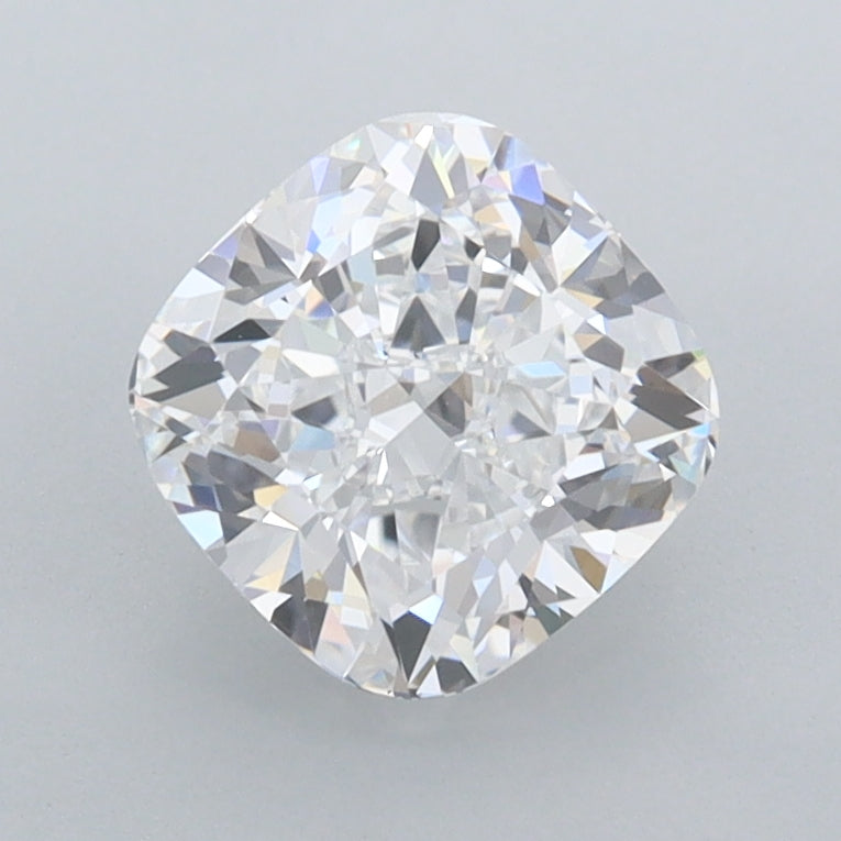 1.46 Carat Cushion Shaped, Ideal Cut, D Color, FL Clarity, IGI Certified Lab Grown Diamond