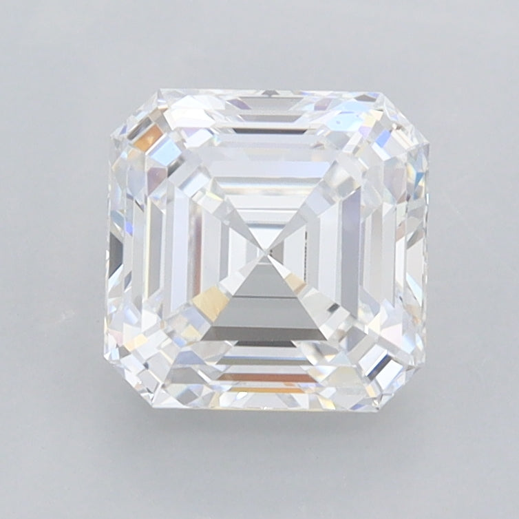1.45 Carat Asscher Shaped, Ideal Cut, D Color, FL Clarity, IGI Certified Lab Grown Diamond