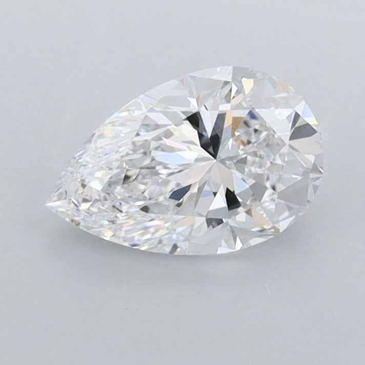 0.79 Carat Pear Shaped, Very Good Cut, D Color, FL Clarity, IGI Certified Lab Grown Diamond