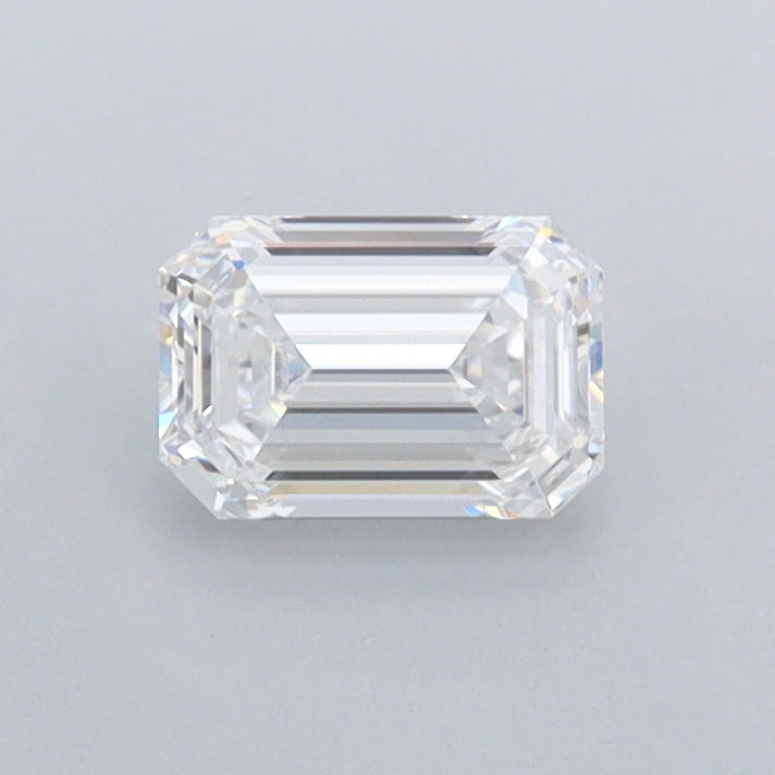 0.56 Carat Emerald Shaped, Ideal Cut, D Color, FL Clarity, IGI Certified Lab Grown Diamond