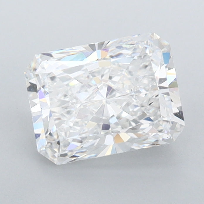 1.25 Carat Radiant Shaped, Ideal Cut, D Color, IF Clarity, IGI Certified Lab Grown Diamond