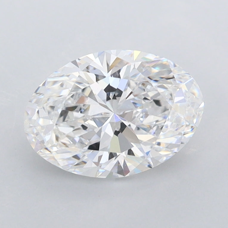 1.23 Carat Oval Shaped, Ideal Cut, D Color, FL Clarity, IGI Certified Lab Grown Diamond