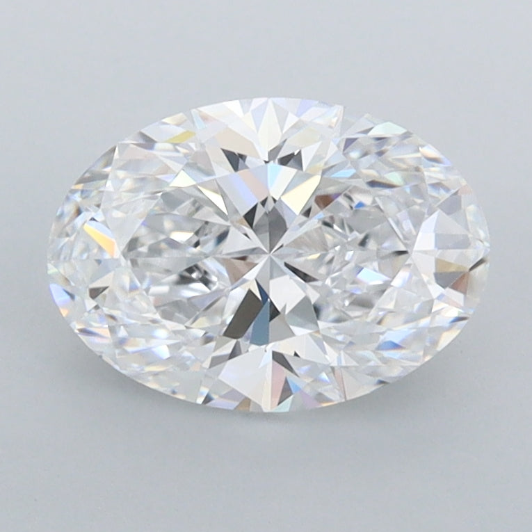 1.44 Carat Oval Shaped, Ideal Cut, D Color, FL Clarity, IGI Certified Lab Grown Diamond