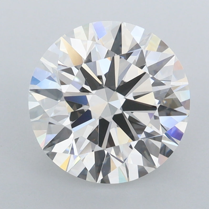 2.46 Carat Round Shaped, Ideal Cut, E Color, FL Clarity, IGI Certified Lab Grown Diamond
