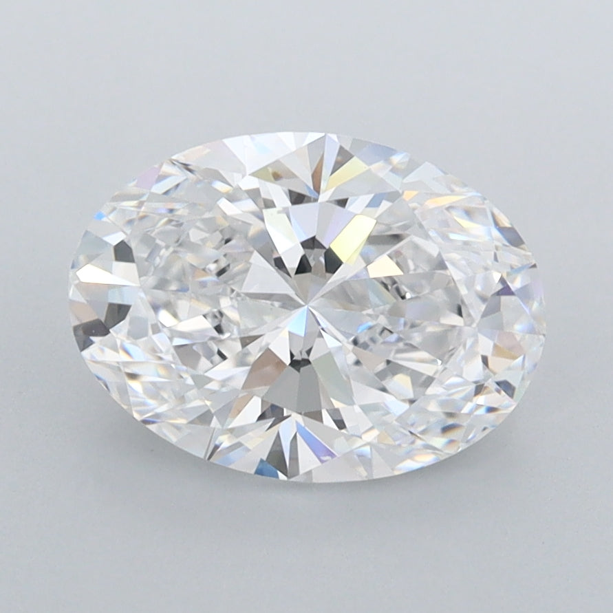 1.98 Carat Oval Shaped, Ideal Cut, D Color, FL Clarity, IGI Certified Lab Grown Diamond