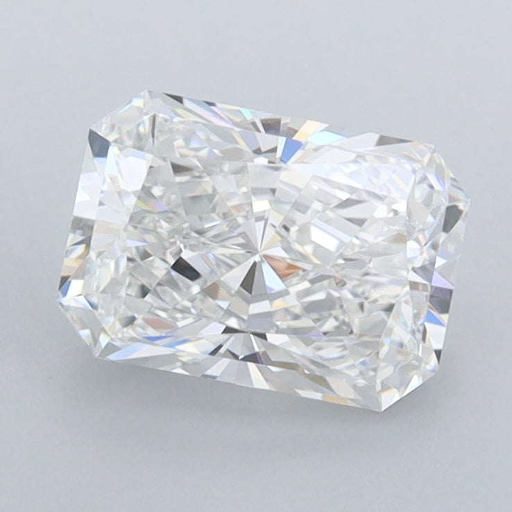 1.45 Carat Radiant Shaped, Ideal Cut, E Color, FL Clarity, IGI Certified Lab Grown Diamond