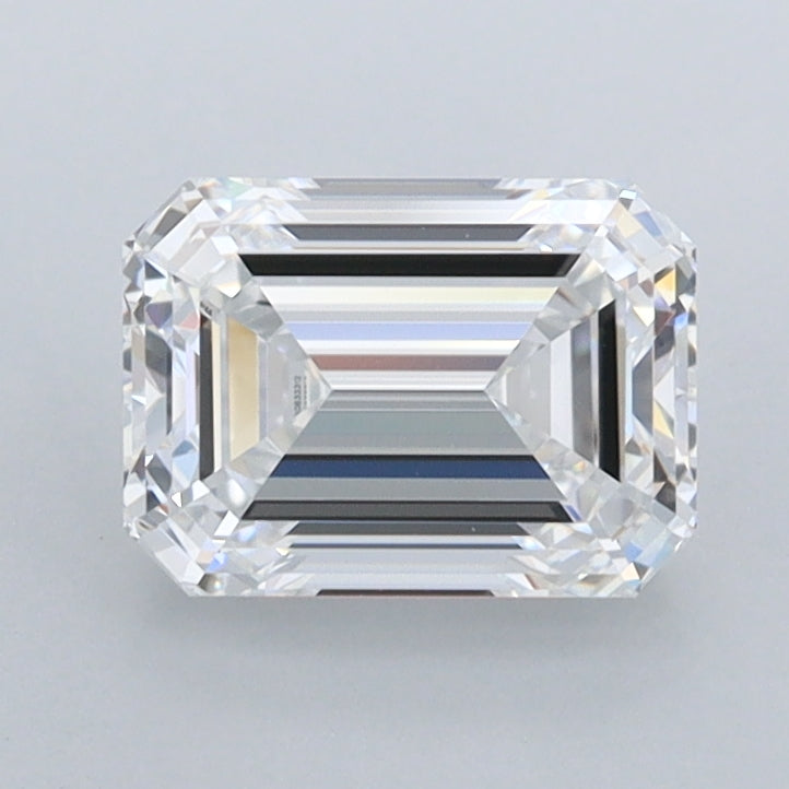 1.45 Carat Emerald Shaped, Ideal Cut, D Color, FL Clarity, IGI Certified Lab Grown Diamond