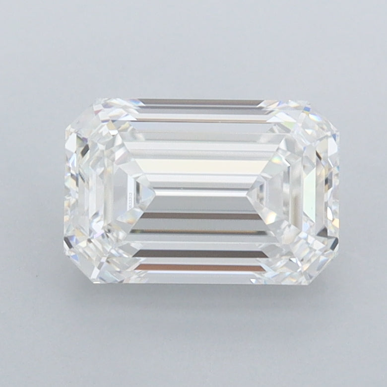 1.43 Carat Emerald Shaped, Ideal Cut, E Color, FL Clarity, IGI Certified Lab Grown Diamond