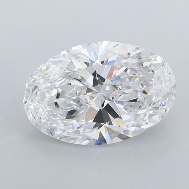 1.32 Carat Oval Shaped, Ideal Cut, D Color, FL Clarity, IGI Certified Lab Grown Diamond