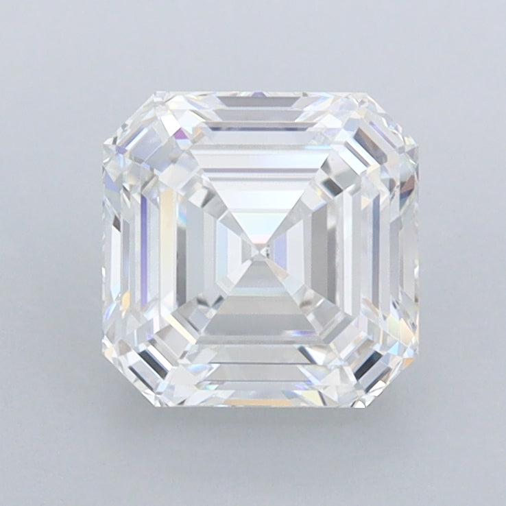 1.48 Carat Asscher Shaped, Ideal Cut, D Color, FL Clarity, IGI Certified Lab Grown Diamond