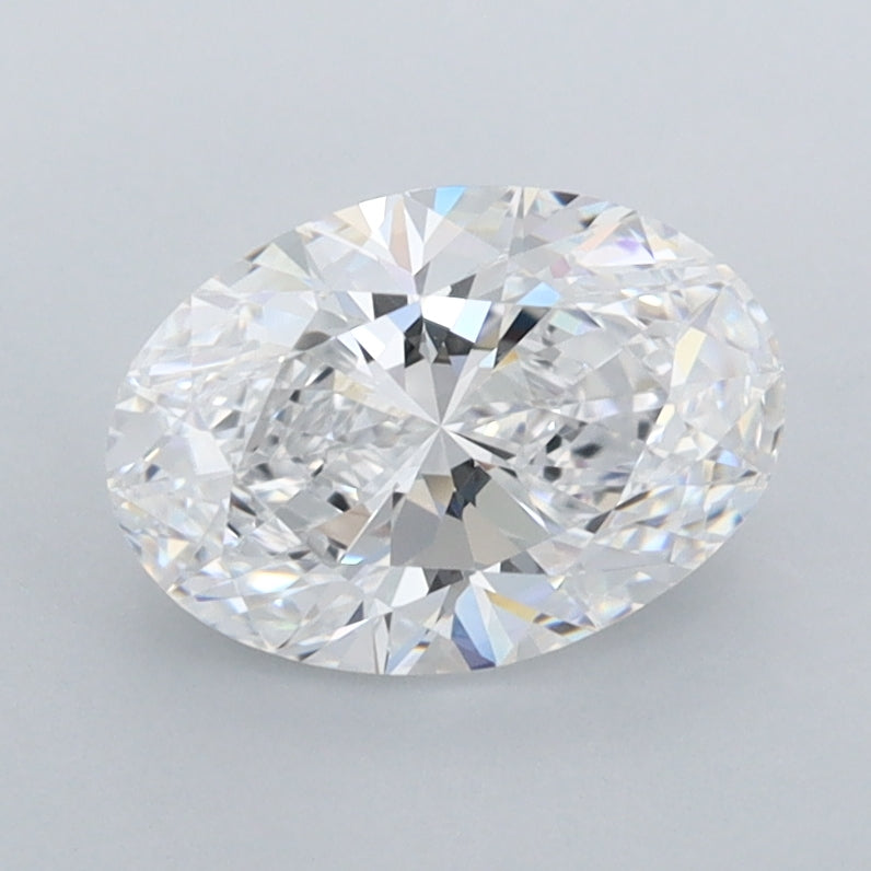 1.36 Carat Oval Shaped, Ideal Cut, D Color, FL Clarity, IGI Certified Lab Grown Diamond