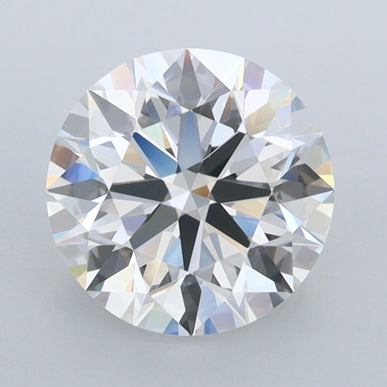 2.21 Carat Round Shaped, Ideal Cut, E Color, FL Clarity, IGI Certified Lab Grown Diamond