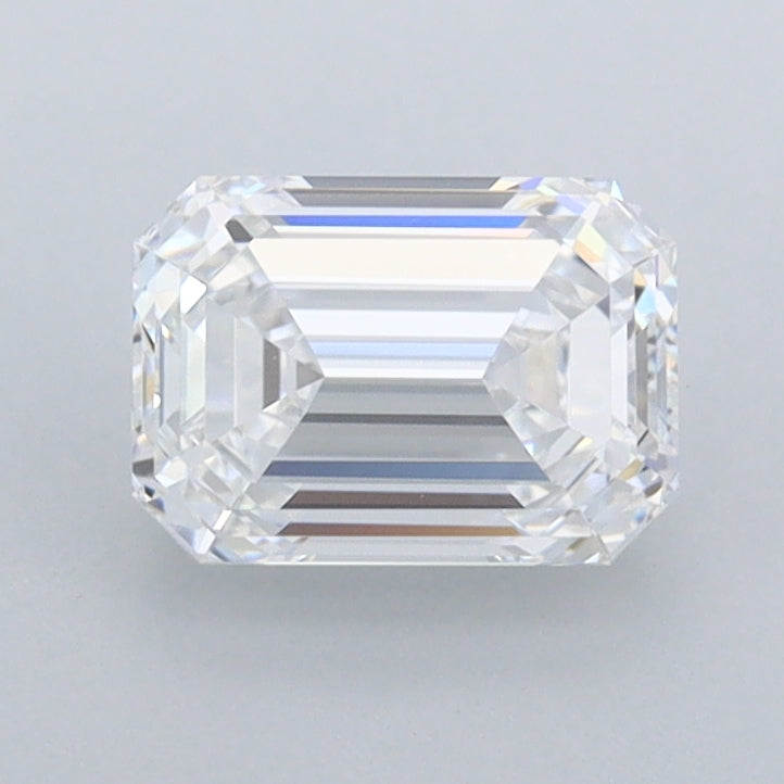 1.23 Carat Emerald Shaped, Ideal Cut, D Color, FL Clarity, IGI Certified Lab Grown Diamond