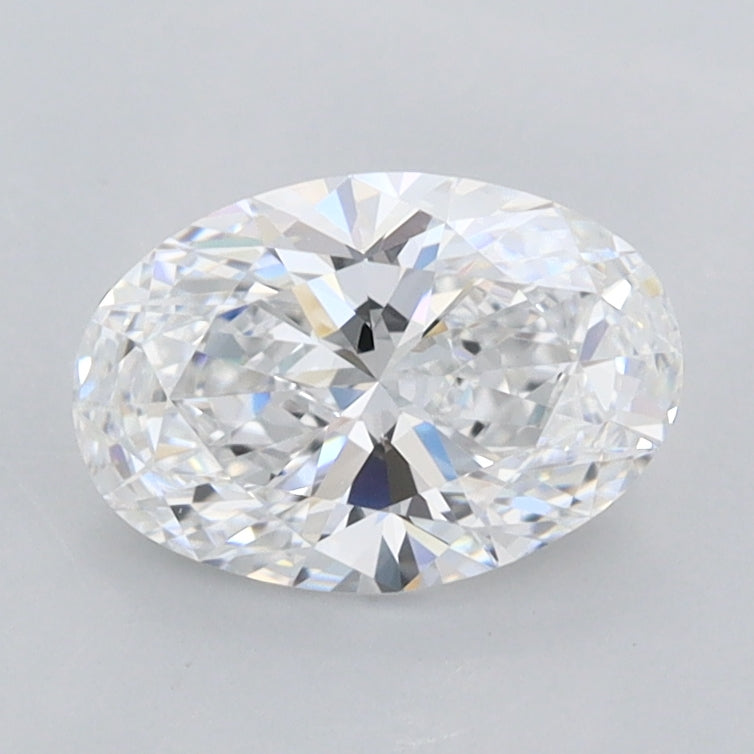 1.05 Carat Oval Shaped, Ideal Cut, D Color, FL Clarity, IGI Certified Lab Grown Diamond