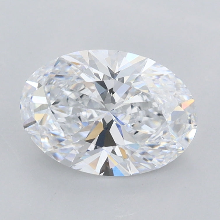 1.08 Carat Oval Shaped, Excellent Cut, D Color, FL Clarity, IGI Certified Lab Grown Diamond