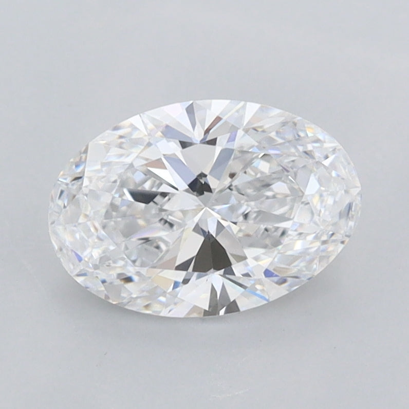 1.03 Carat Oval Shaped, Ideal Cut, D Color, FL Clarity, IGI Certified Lab Grown Diamond