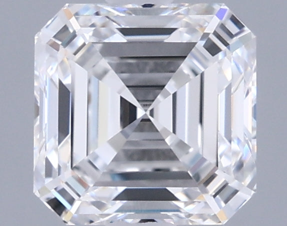 1.39 Carat Asscher Shaped, Ideal Cut, D Color, IF Clarity, IGI Certified Lab Grown Diamond