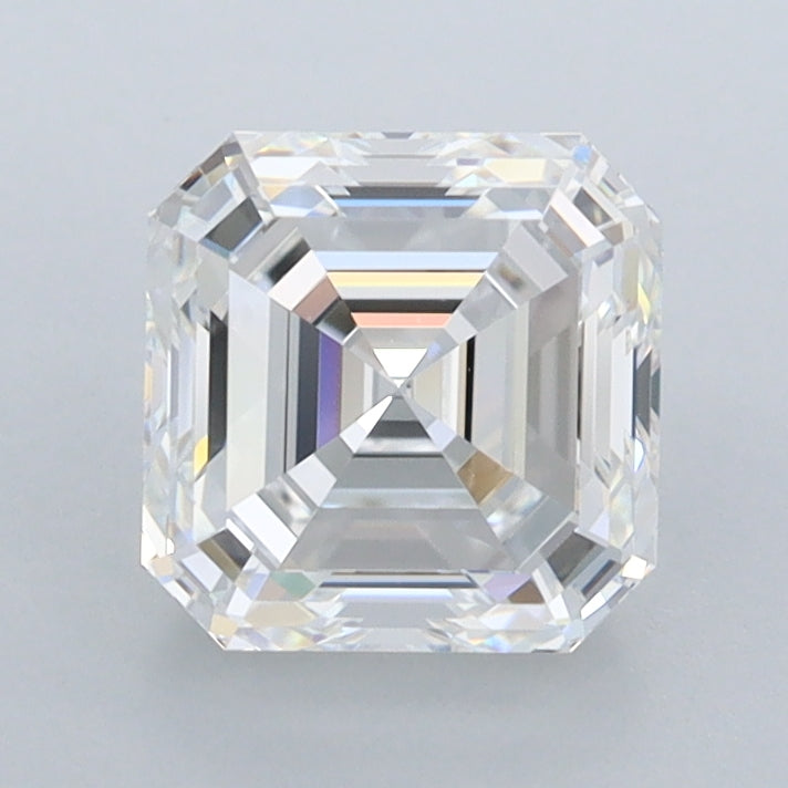 1.73 Carat Asscher Shaped, Excellent Cut, D Color, VVS1 Clarity, IGI Certified Lab Grown Diamond