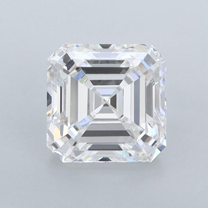 1.02 Carat Asscher Shaped, Ideal Cut, D Color, IF Clarity, IGI Certified Lab Grown Diamond