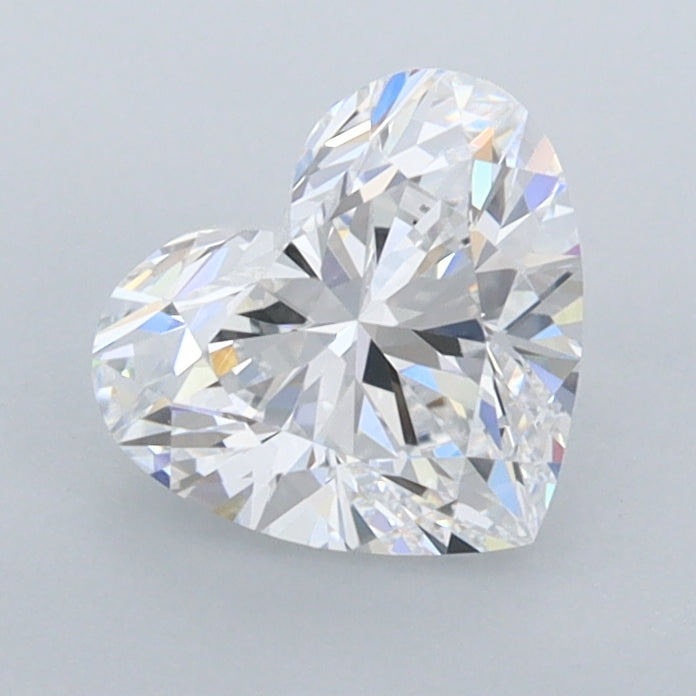1.24 Carat Heart Shaped, Ideal Cut, D Color, IF Clarity, IGI Certified Lab Grown Diamond