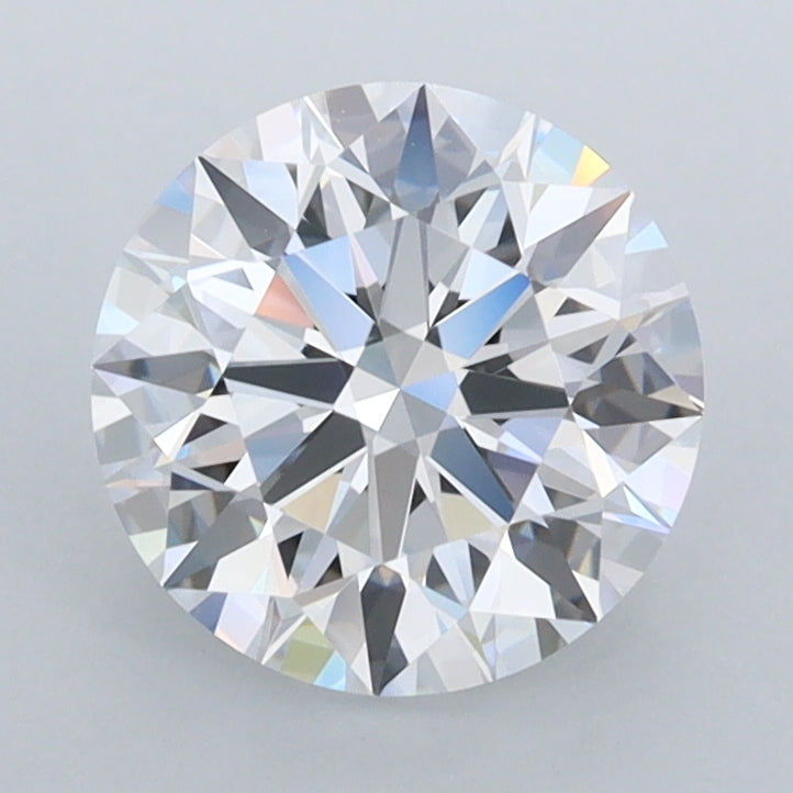 1.85 Carat Round Shaped, Ideal Cut, D Color, FL Clarity, IGI Certified Lab Grown Diamond