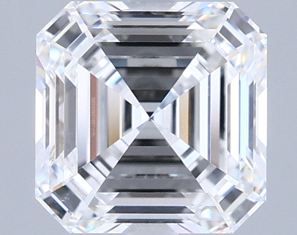 1.55 Carat Asscher Shaped, Ideal Cut, D Color, VVS1 Clarity, IGI Certified Lab Grown Diamond
