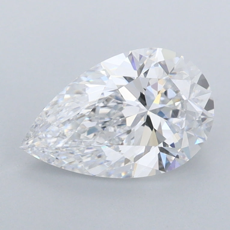 1.22 Carat Pear Shaped, Excellent Cut, D Color, FL Clarity, IGI Certified Lab Grown Diamond