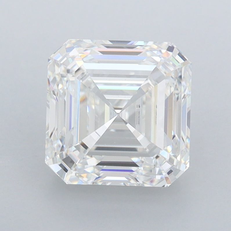 2.09 Carat Asscher Shaped, Ideal Cut, D Color, FL Clarity, IGI Certified Lab Grown Diamond