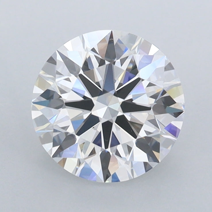 1.55 Carat Round Shaped, Ideal Cut, D Color, FL Clarity, IGI Certified Lab Grown Diamond