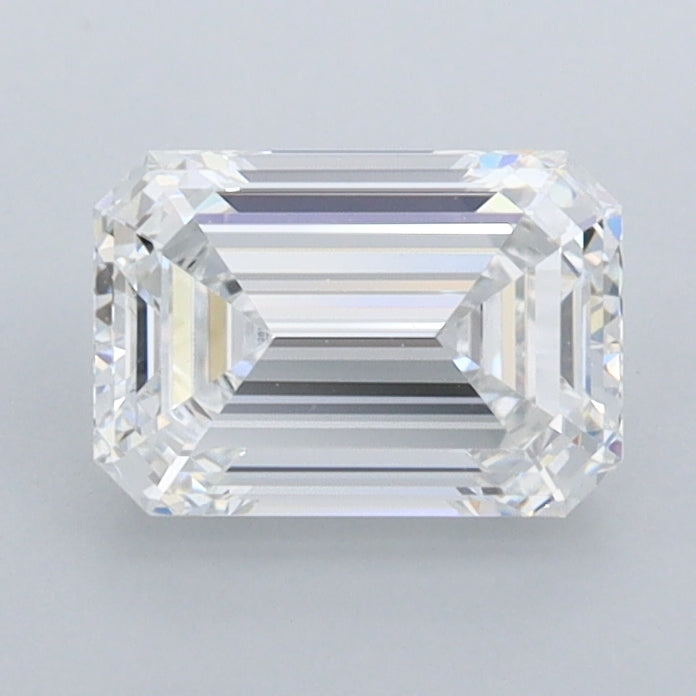 1.30 Carat Emerald Shaped, Ideal Cut, D Color, FL Clarity, IGI Certified Lab Grown Diamond