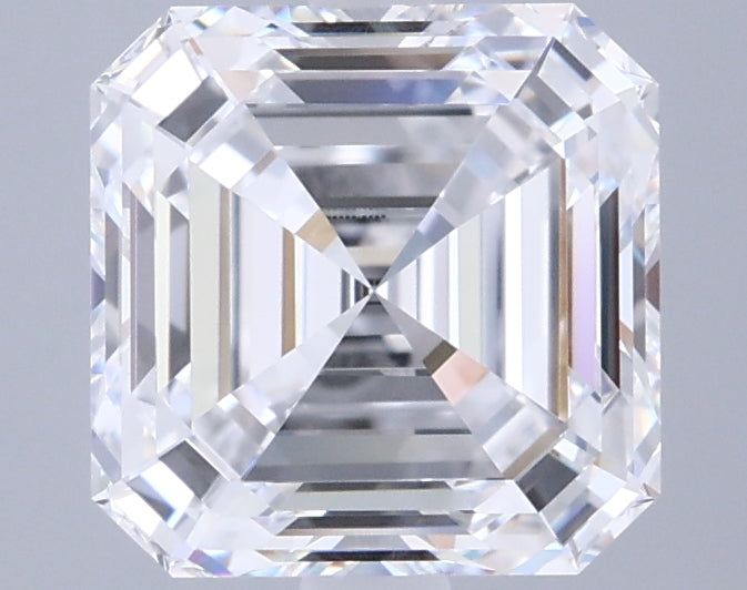 2.75 Carat Asscher Shaped, Ideal Cut, D Color, VVS1 Clarity, IGI Certified Lab Grown Diamond