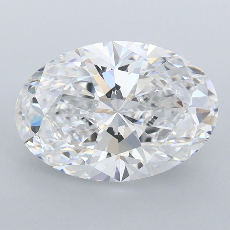 1.94 Carat Oval Shaped, Ideal Cut, E Color, FL Clarity, IGI Certified Lab Grown Diamond