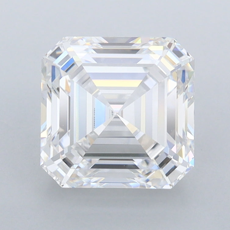2.05 Carat Asscher Shaped, Ideal Cut, D Color, FL Clarity, IGI Certified Lab Grown Diamond