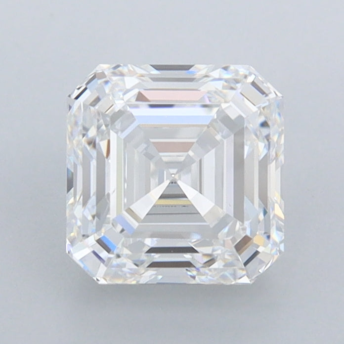 1.46 Carat Asscher Shaped, Ideal Cut, D Color, FL Clarity, IGI Certified Lab Grown Diamond
