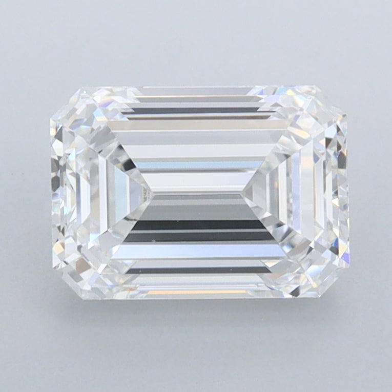1.82 Carat Emerald Shaped, Ideal Cut, D Color, FL Clarity, IGI Certified Lab Grown Diamond