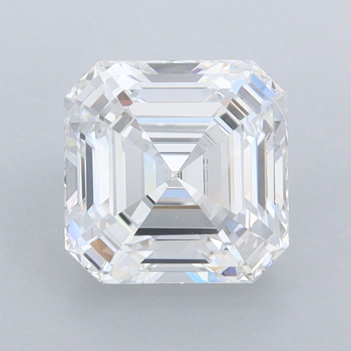 1.49 Carat Asscher Shaped, Ideal Cut, D Color, FL Clarity, IGI Certified Lab Grown Diamond