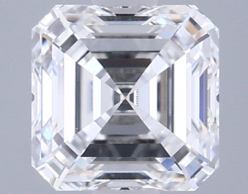1.00 Carat Asscher Shaped, Ideal Cut, E Color, VVS2 Clarity, IGI Certified Lab Grown Diamond