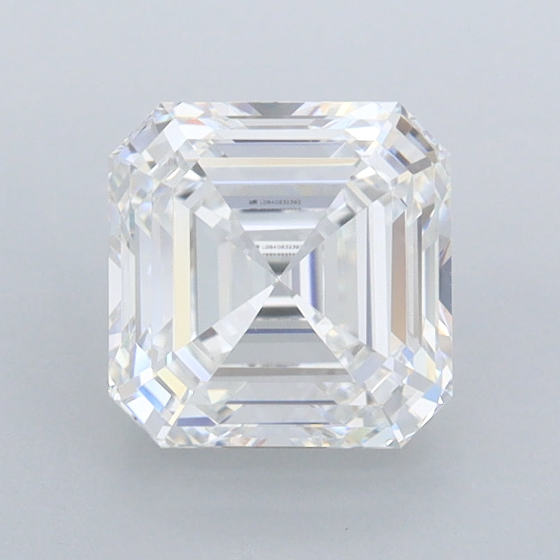 1.96 Carat Asscher Shaped, Ideal Cut, D Color, FL Clarity, IGI Certified Lab Grown Diamond