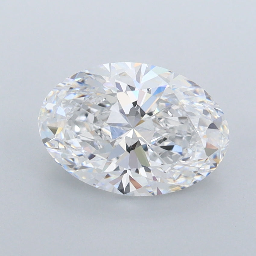 1.39 Carat Oval Shaped, Ideal Cut, D Color, FL Clarity, IGI Certified Lab Grown Diamond