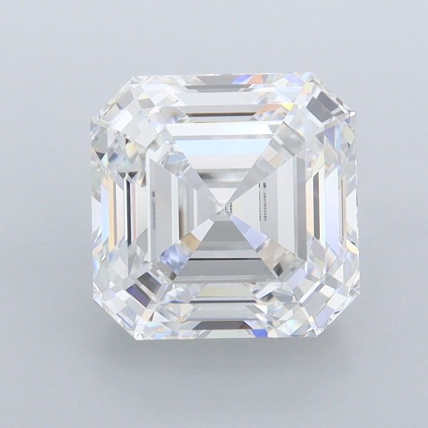 2.41 Carat Asscher Shaped, Ideal Cut, D Color, VVS1 Clarity, IGI Certified Lab Grown Diamond