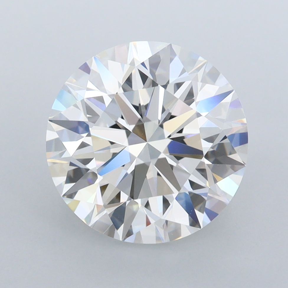 3.45 Carat Round Shaped, Ideal Cut, D Color, FL Clarity, IGI Certified Lab Grown Diamond